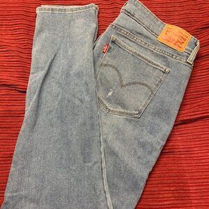 Levi's Jeans 711 Skinny Size 32 x 32 Light Wash Distressed